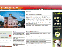 Tablet Screenshot of neulandforum.ch